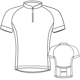 Fashion sewing patterns for Cycling Jerseys 3012
